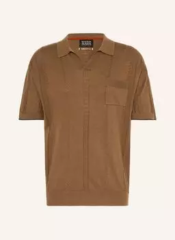 Трикотажная рубашка поло Scotch & Soda, коричневый
