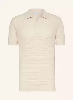 Трикотажная рубашка-поло, стандартный крой Profuomo, бежевый
