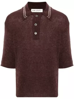 Трикотажная рубашка поло Traditional OUR LEGACY, коричневый