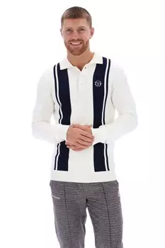 Трикотажная рубашка поло Young line из 100% хлопка Sergio Tacchini, бежевый