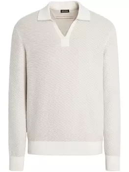 Трикотажная рубашка поло Zegna, белый