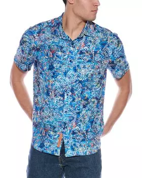 Трикотажная рубашка Роберта Грэма Маттеры Robert Graham, синий