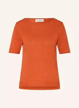 Трикотажная рубашка с льном Marc O'Polo, красный