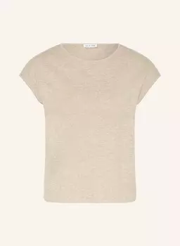 Трикотажная рубашка с льном Mrs & Hugs, бежевый