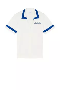 Трикотажная рубашка с панелями Blue Sky Inn, white & blue