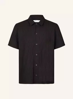 Трикотажная рубашка саквистбро приталенного кроя Samse Samse, черный