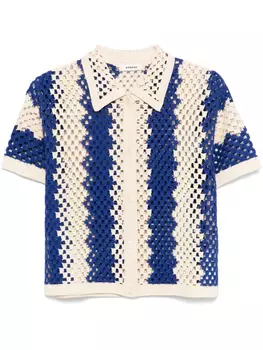 Трикотажная рубашка SANDRO, нейтральный