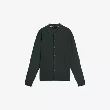 Трикотажная рубашка стандартного кроя с длинными рукавами Oidar Ted Baker, зеленый