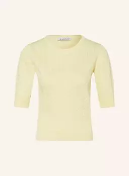 Трикотажная рубашка VANILIA, светло-желтый