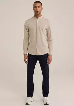 Трикотажная рубашка WE Fashion, бежевый