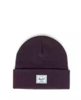 Трикотажная шапочка унисекс в рубчик фиолетового цвета Herschel, пурпурный