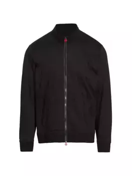 Трикотажная спортивная куртка One на молнии Kiton, черный