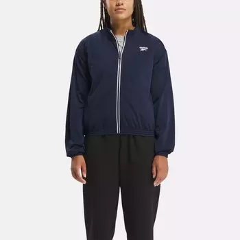 Трикотажная спортивная куртка Reebok Identity Back Vector, цвет Vector Navy