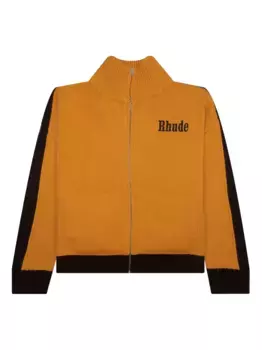 Трикотажная спортивная куртка с панелями RHUDE, желтый