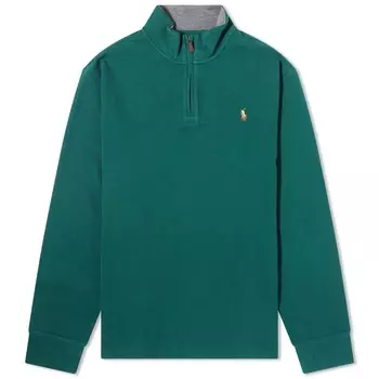 Трикотажная Свитер Polo Ralph Lauren Estate с полумолнией в рубчик