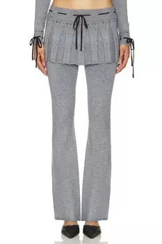 Трикотажная юбка-брюки Jaded London, серый