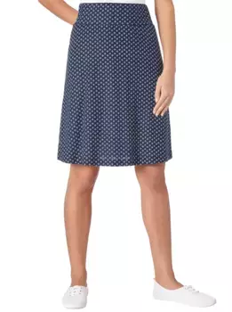 Трикотажная юбка Classic Basics, белый