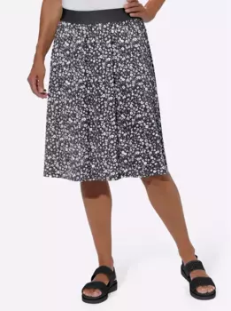 Трикотажная юбка Classic Basics, белый