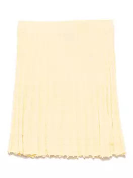 Трикотажная юбка Emporio Armani Kids, желтый