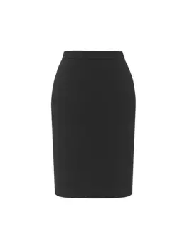Трикотажная юбка-карандаш Saint Laurent, черный