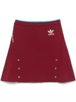 Трикотажная юбка-миди Adidas x Wales Bonner, красный