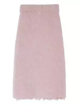 Трикотажная юбка миди JIL SANDER, розовый