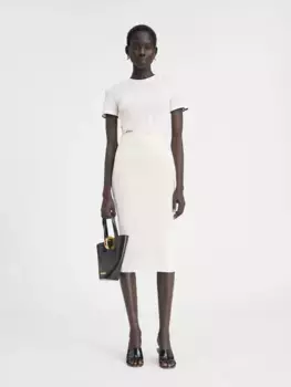 Трикотажная юбка миди Юпитер Пралу Jacquemus, белый