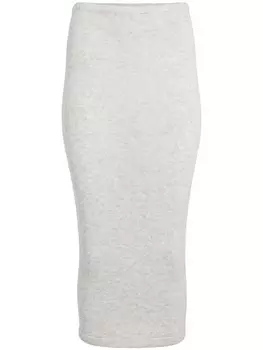 Трикотажная юбка миди Koko Seroya, серый