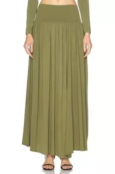 Трикотажная юбка миди Wylie Zimmermann, хаки