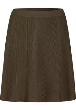 Трикотажная юбка расклешенная Zero, коричневый