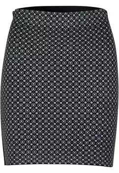 Трикотажная юбка с графическим узором. Zero, синий