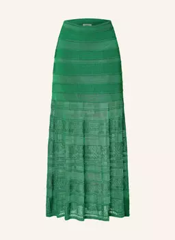 Трикотажная юбка Sandro, зеленый