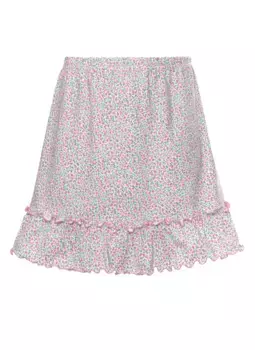 Трикотажная юбка Trigema "Юбка TRIGEMA с цветочным узором" (1 шт.), белый