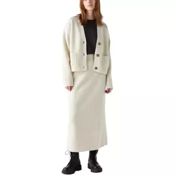 Трикотажная юбка Uniqlo, молочно-белый
