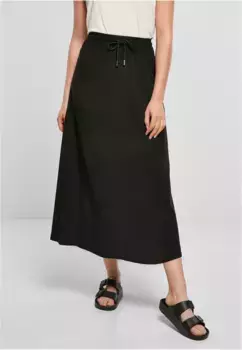 Трикотажная юбка URBAN CLASSICS " Urban Classics Ladies Viscose Midi юбка" (1 шт.), черный