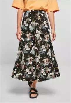 Трикотажная юбка URBAN CLASSICS " Urban Classics Ladies Viscose Midi юбка" (1 шт.), черный