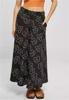 Трикотажная юбка URBAN CLASSICS " Urban Classics Ladies Viscose Midi юбка" (1 шт.), черный