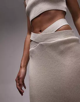 Трикотажная юбка в цвете Topshop