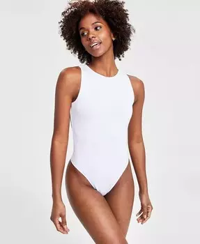 Трикотажное боди без рукавов с круглым вырезом Bar III, белый