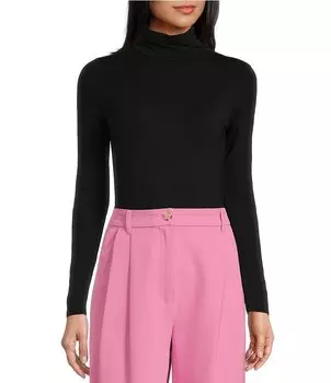 Трикотажное боди с высоким воротником GB, черный