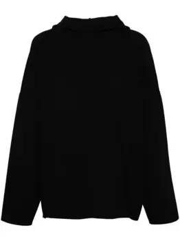 Трикотажное худи BALENCIAGA, черный