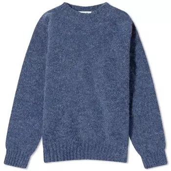 Трикотажное изделие YMC Suedehead Crew, синий