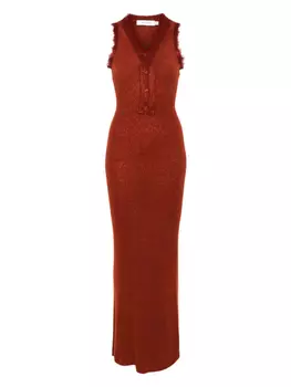 Трикотажное макси-платье Aya Muse, оранжевый