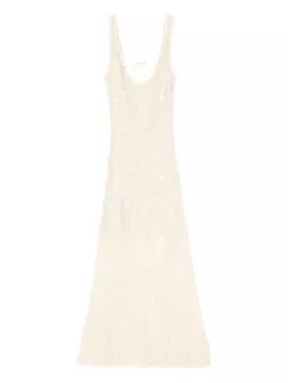 Трикотажное макси-платье SANDRO, нейтральный