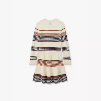 Трикотажное мини-платье Remi в полоску 4-9 лет Reiss, коричневый