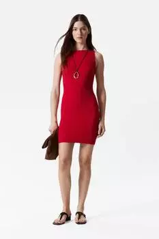 Трикотажное облегающее мини-платье & Other Stories, красный