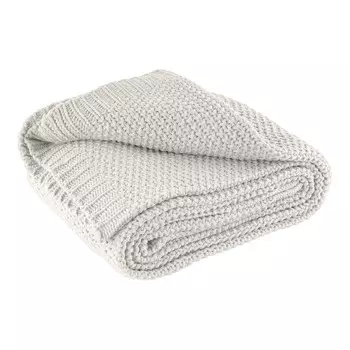 Трикотажное одеяло wometo, 140x190 см, белый