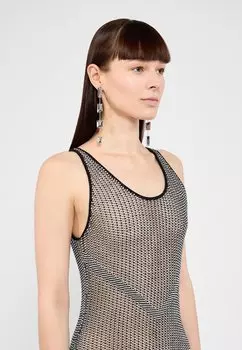 Трикотажное платье Arianna Won Hundred, черно/белое