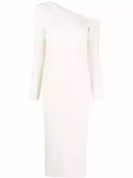 Трикотажное платье асимметричного кроя PAULA, нейтральный