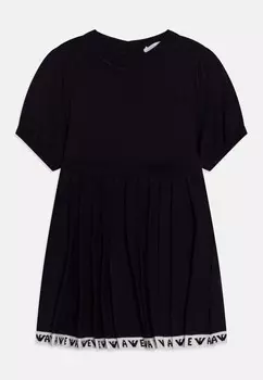 Трикотажное платье BABY DRESS Emporio Armani, темно-синий